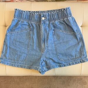 Madewell Paperbag Denim Blue Women's Shorts